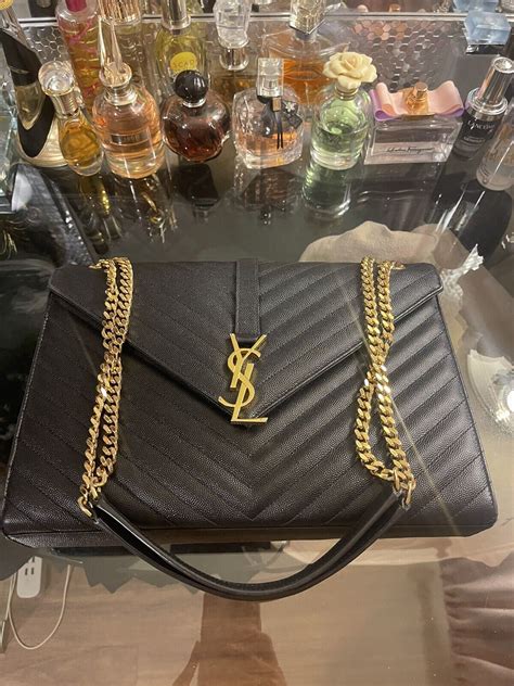 ysl envelope bag second hand|ysl envelope bag used.